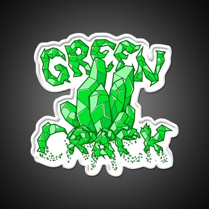 Green Crack Hemp Inspired Green Leaf Led Neon Sign Rgb Color - LED neon sign view 11