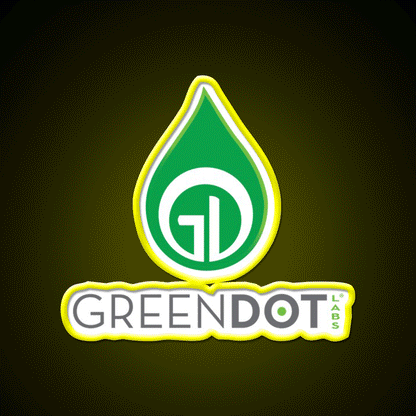 Green Dot Labs Hemp Inspired Green Leaf Led Neon Sign Rgb Color - Custom LED neon sign front view