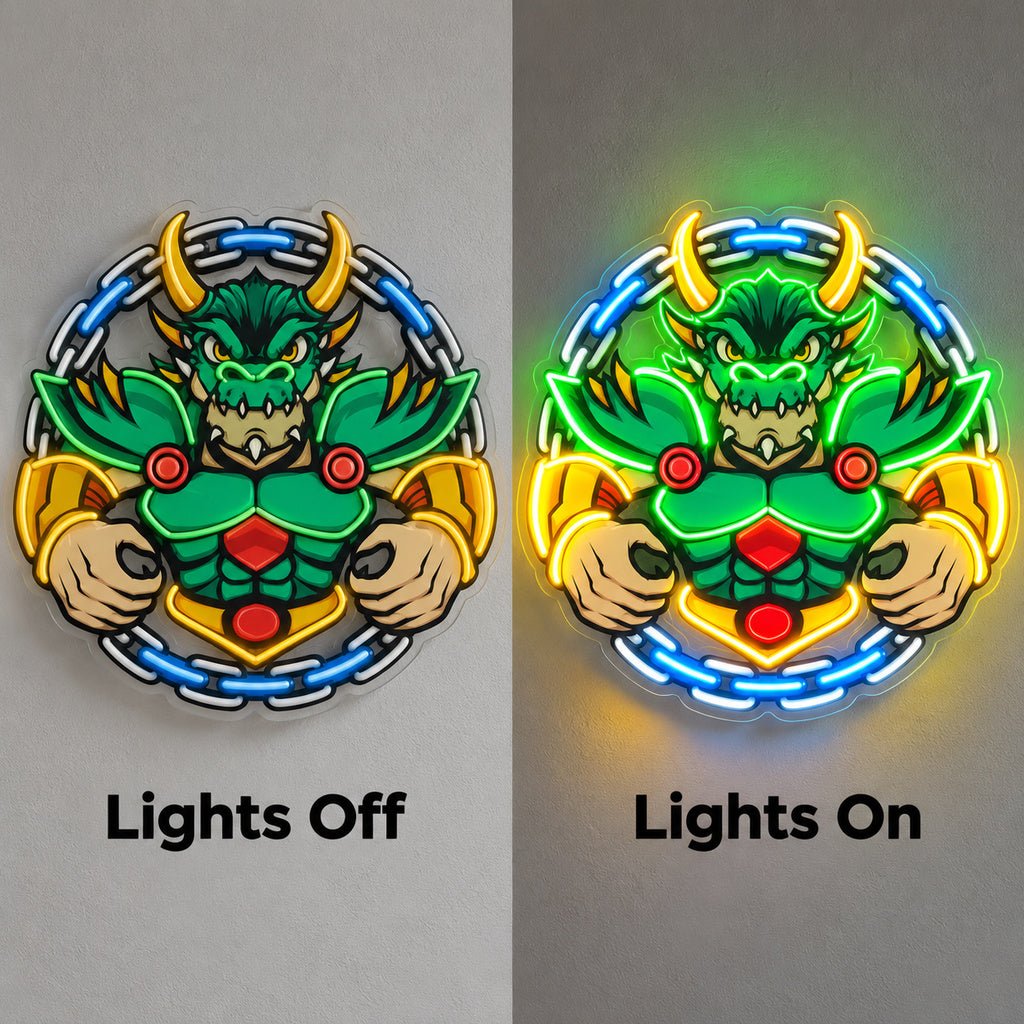 Green Dragon Mascot LED Neon Sign - Shineneon