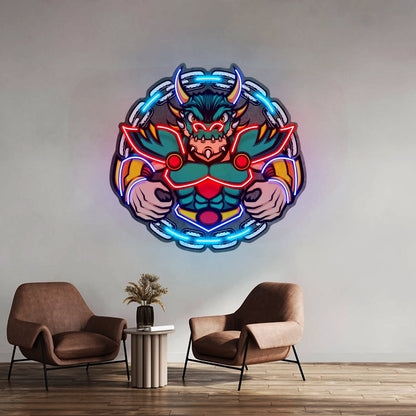 Green Dragon Mascot Led Neon Sign Light Custom Led Signs - Shineneon