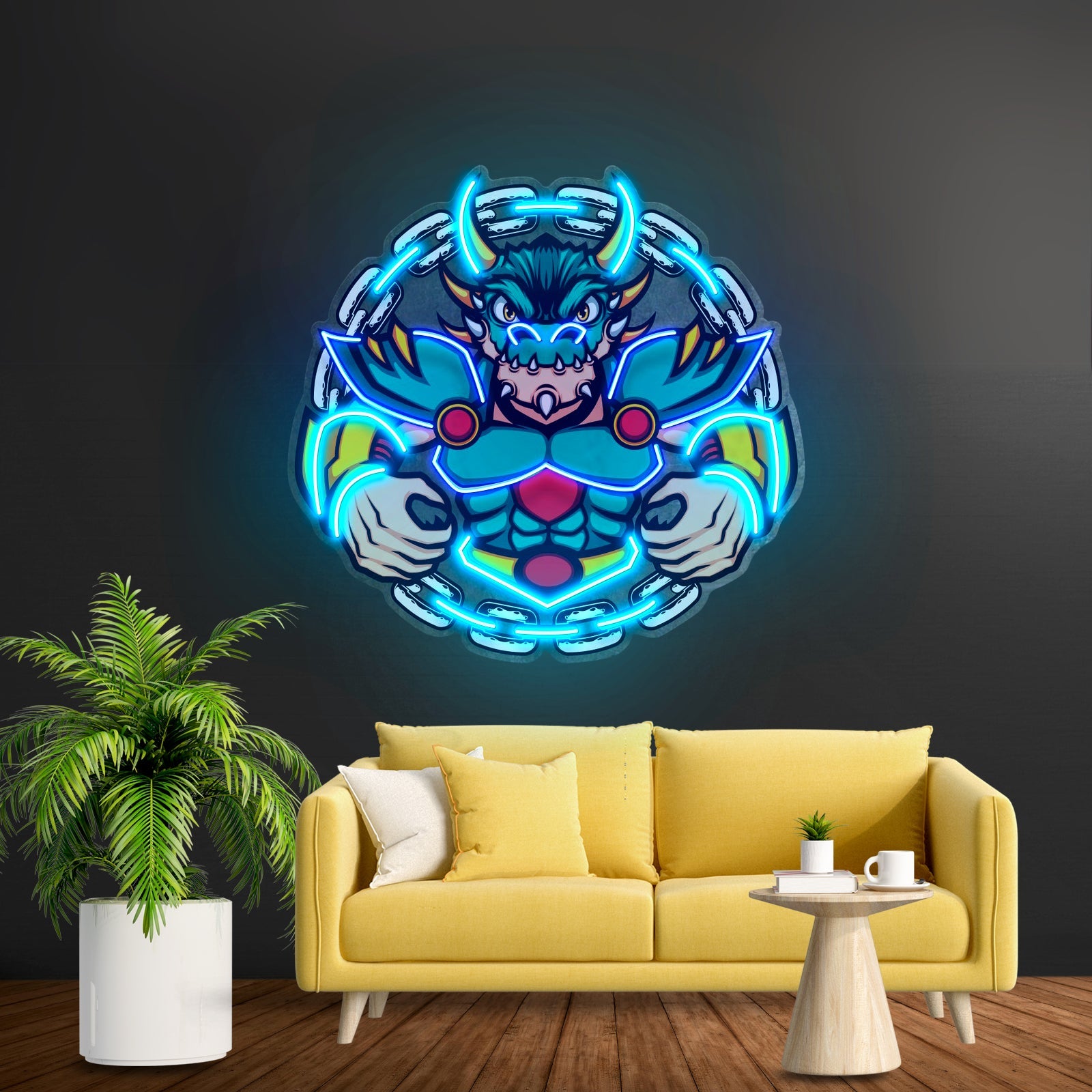 Green Dragon Mascot Led Neon Sign Light Custom Led Signs - Shineneon