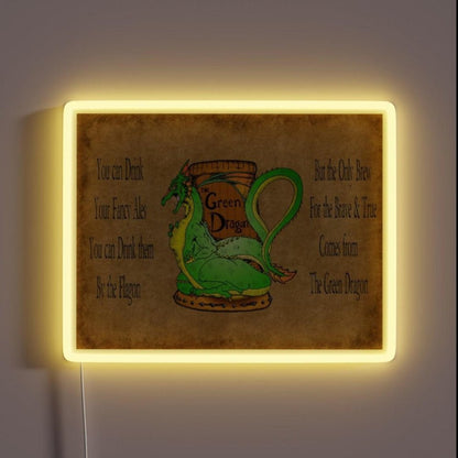 Green Dragon Song Rgb Led Neon Sign - Shineneon