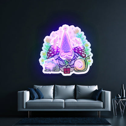 Green Elf And Frogs Fairytale Neon Signs Personalized Light Up Sign - Shineneon