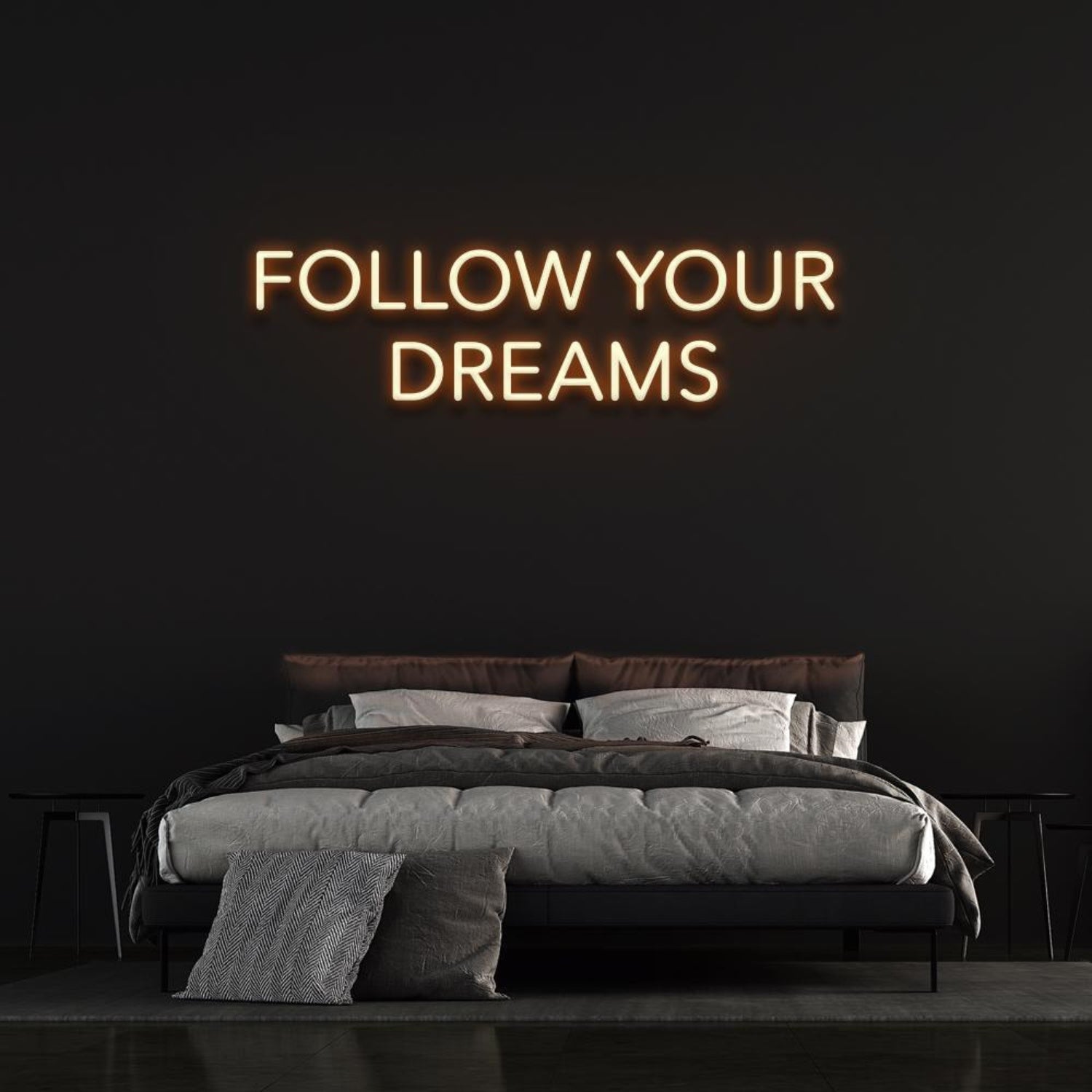 Green Follow Your Dreams Led Neon Sign For Bedroom Decor | Shineneon