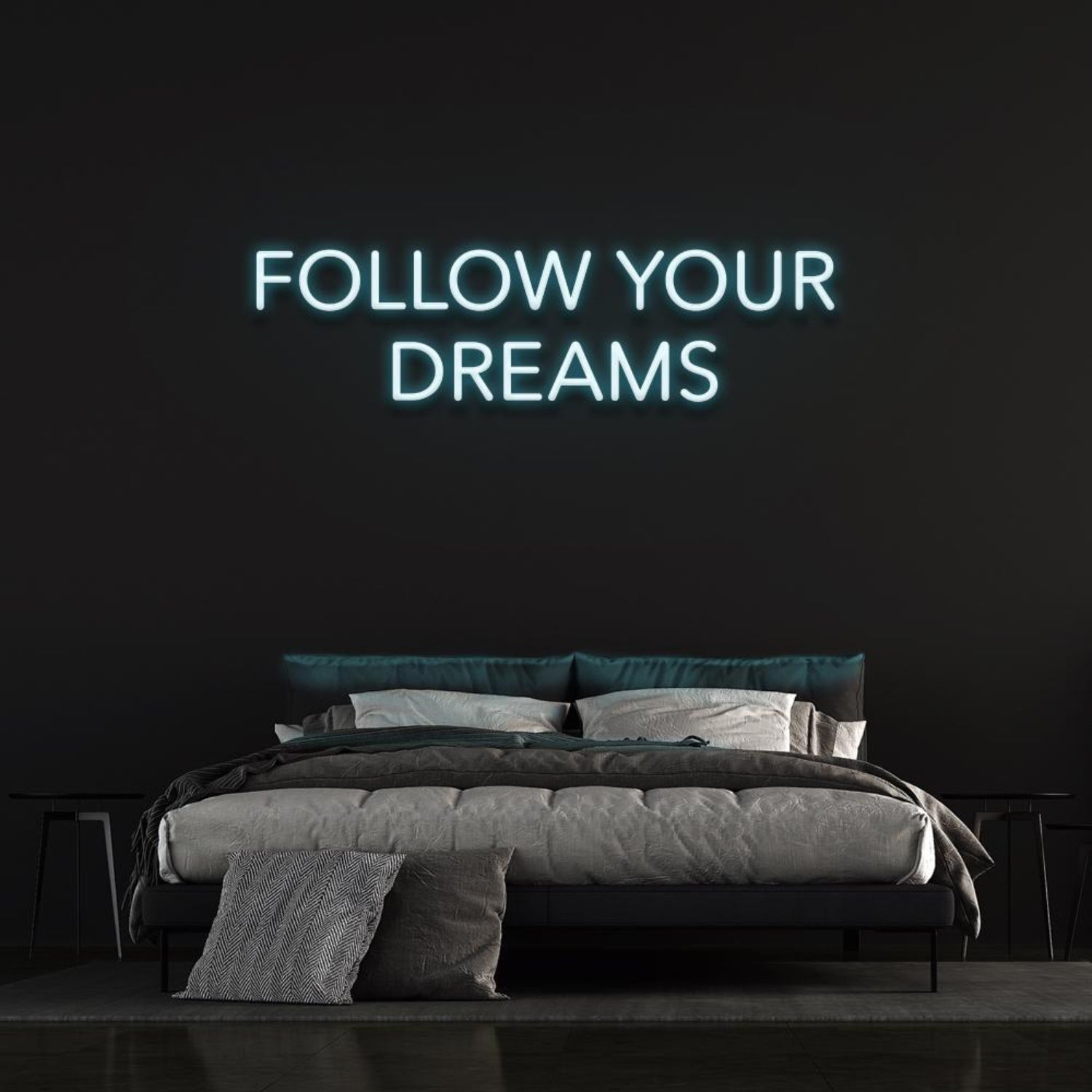 Green Follow Your Dreams Led Neon Sign For Bedroom Decor | Shineneon