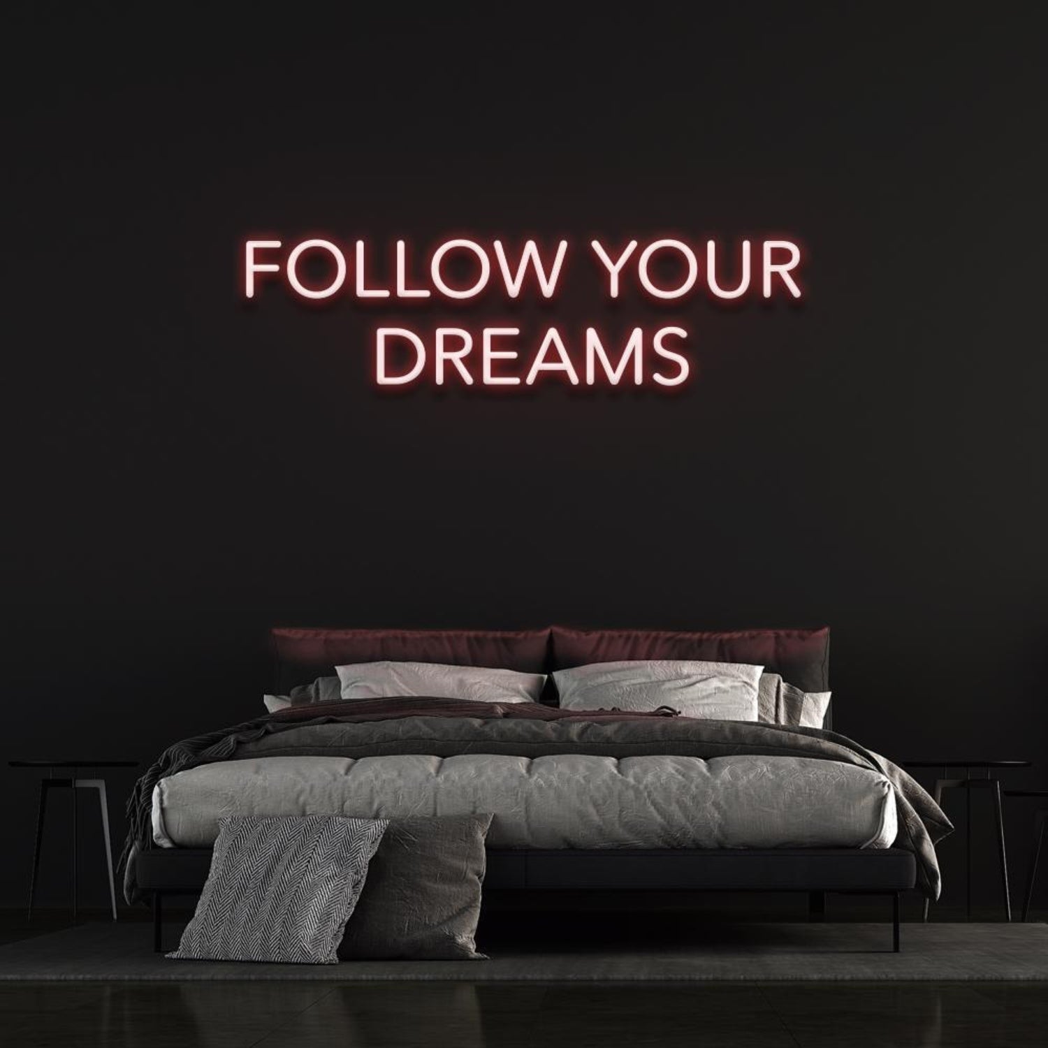 Green Follow Your Dreams Led Neon Sign For Bedroom Decor | Shineneon