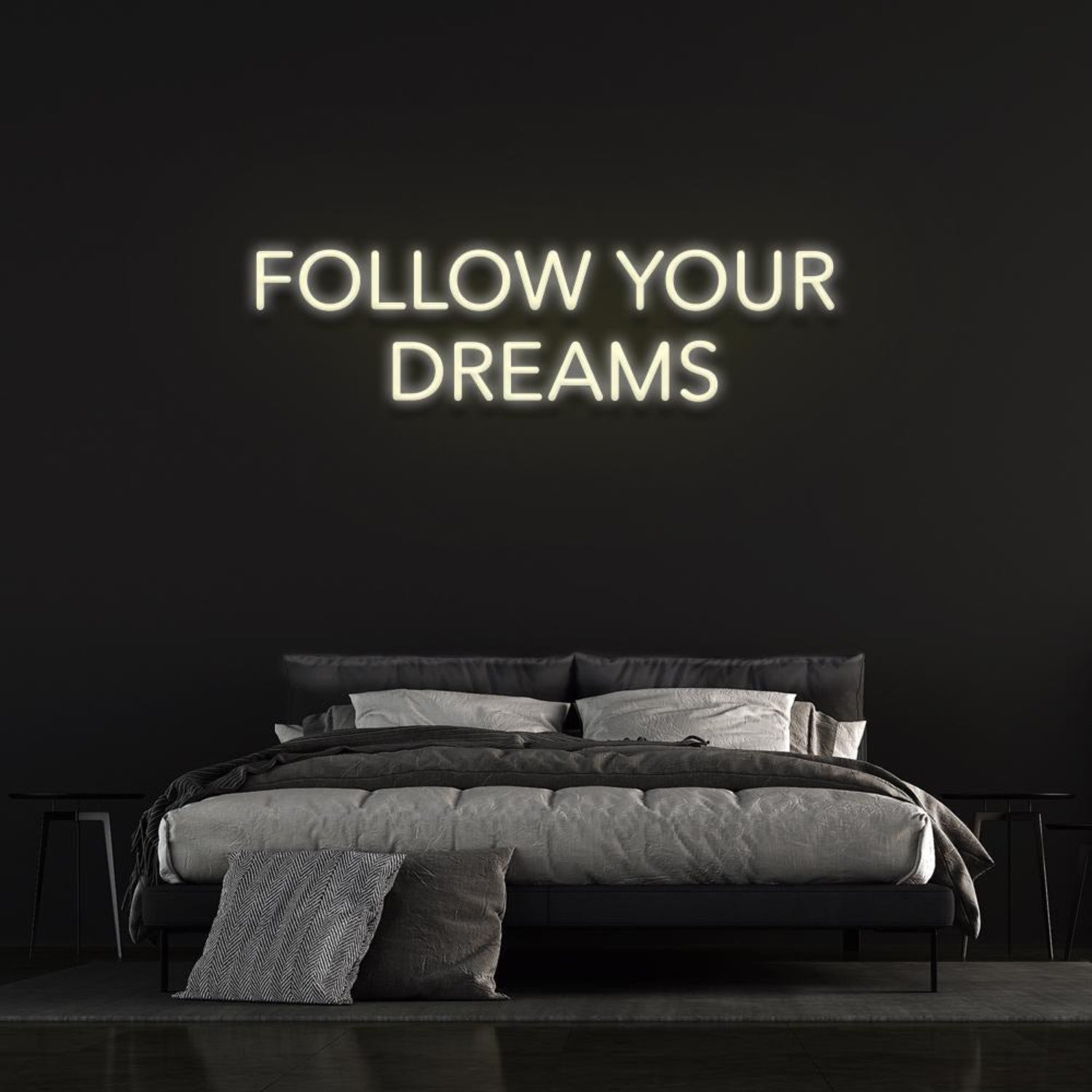Green Follow Your Dreams Led Neon Sign For Bedroom Decor | Shineneon