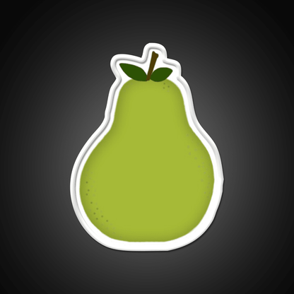 Green Genovian Pear Snack Food Led Neon Sign Rgb Color - Shineneon