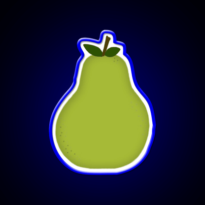 Green Genovian Pear Snack Food Led Neon Sign Rgb Color - Shineneon