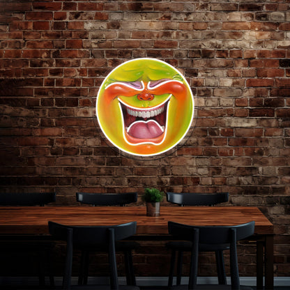 Green Jelly Head Artwork Large Neon Signs - Shineneon