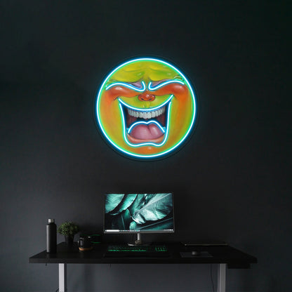 Green Jelly Head Artwork Large Neon Signs - Shineneon