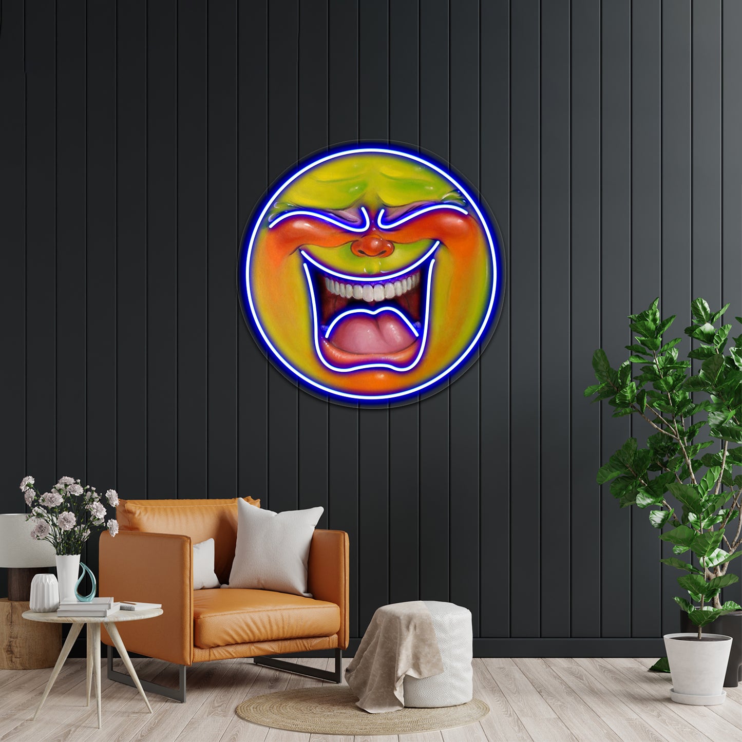 Green Jelly Head Artwork Large Neon Signs