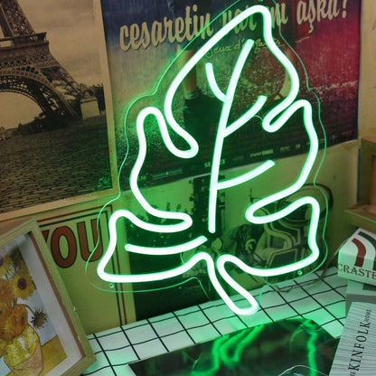 Green Leave Custom Led Neon Sign | Shineneon