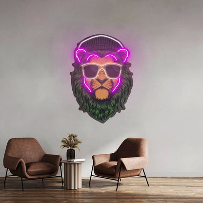 Green Lion Led Neon Sign Light Custom Led Signs - Shineneon