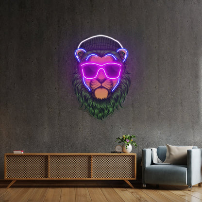 Green Lion Led Neon Sign Light Custom Led Signs - Shineneon