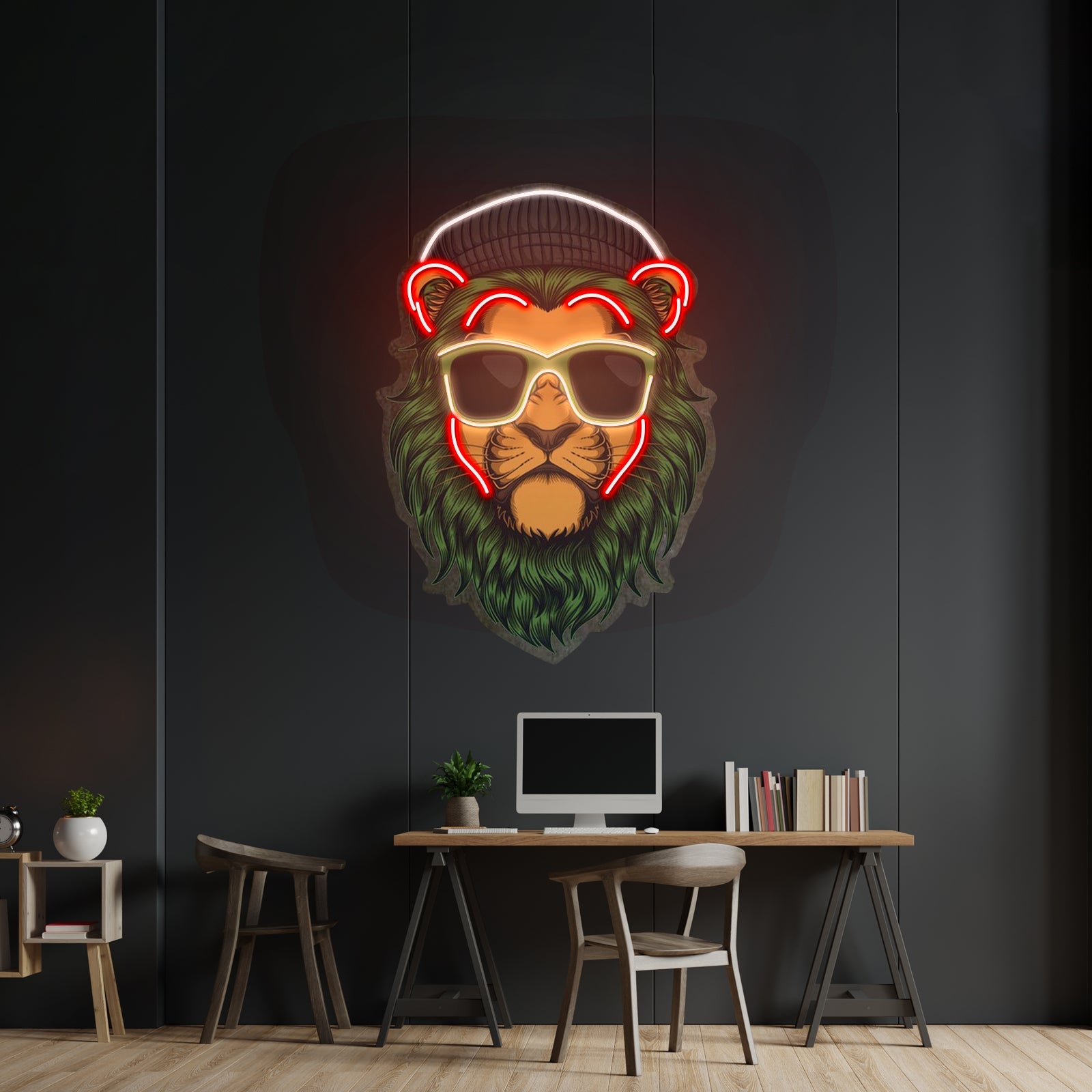 Green Lion Led Neon Sign Light Custom Led Signs - Shineneon
