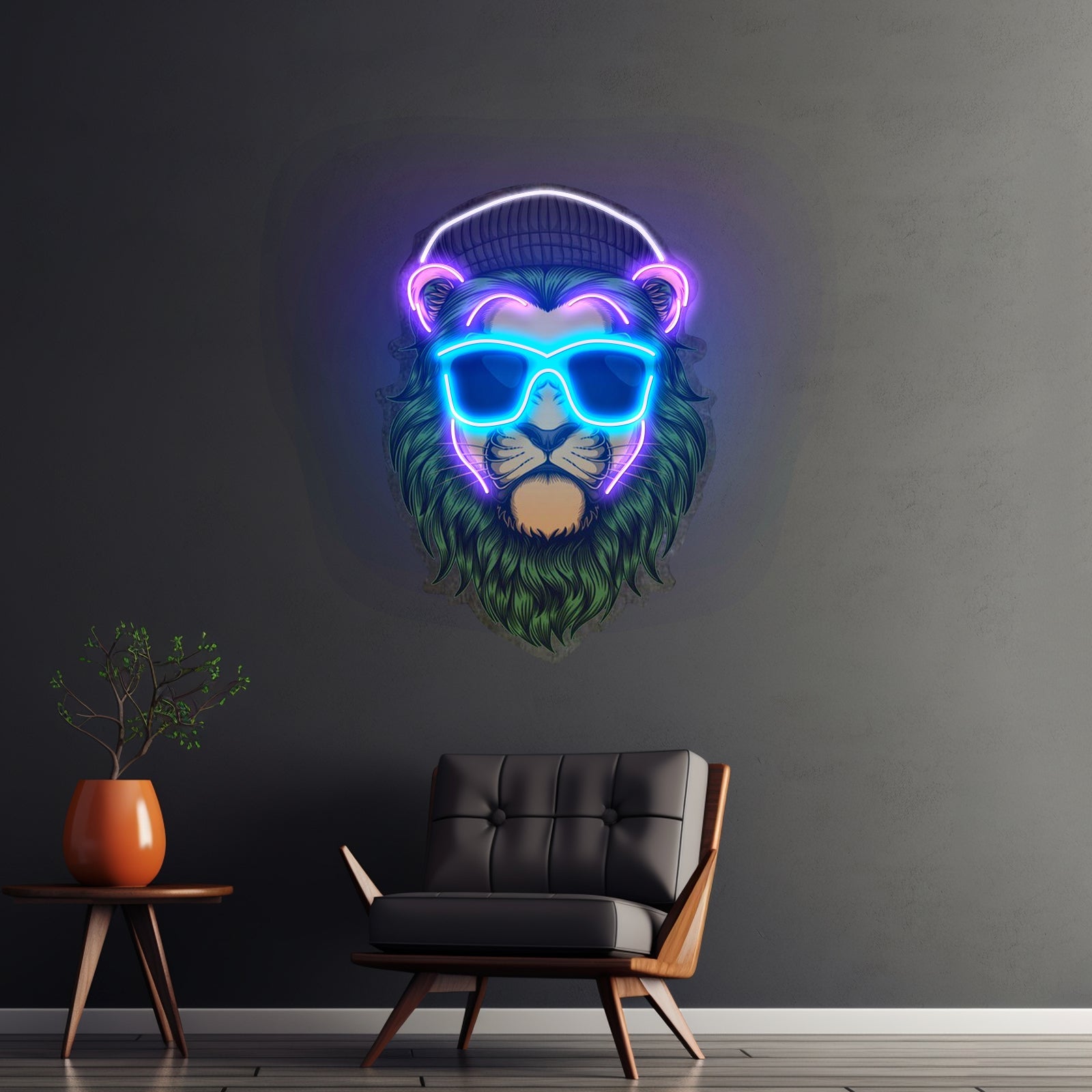 Green Lion Led Neon Sign Light Custom Led Signs - Shineneon