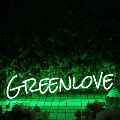 Green Love Led Neon Sign - Shineneon