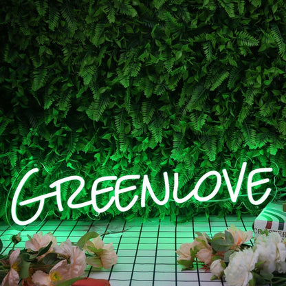 Green Love Led Neon Sign - Shineneon