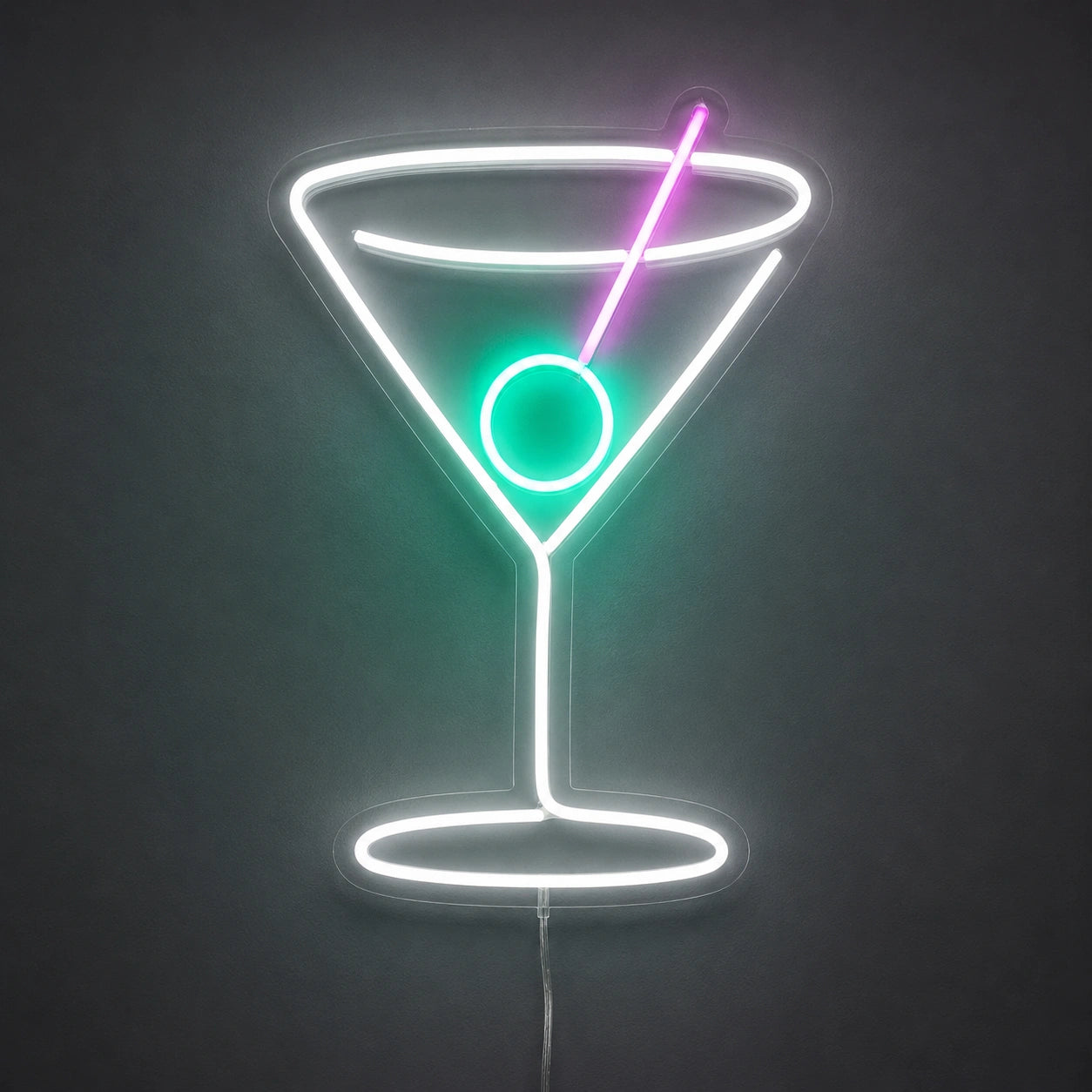 Green Martini Glass Neon Sign LED Neon Sign main product image