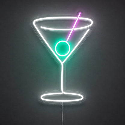 Green Martini Glass Neon Sign LED Neon Sign main product image