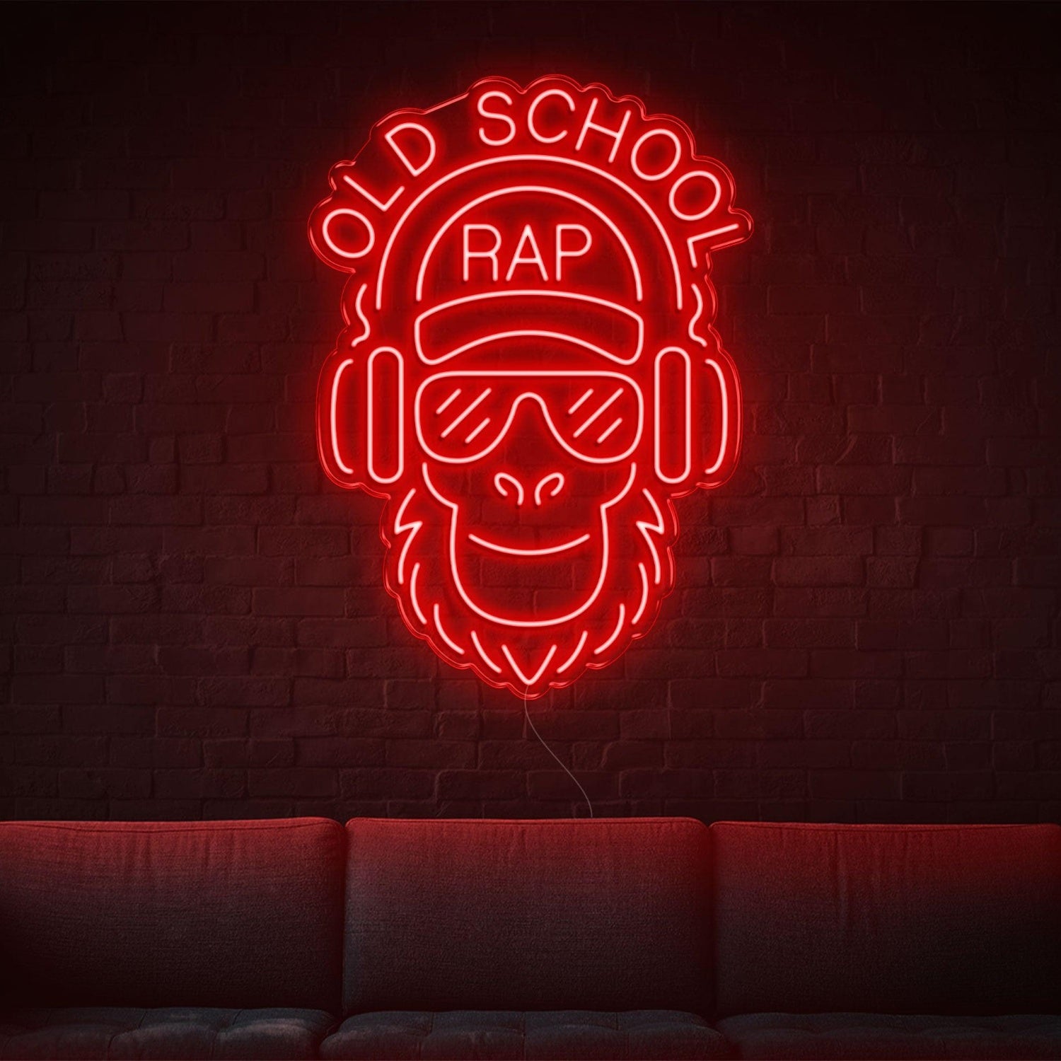 Green Monkey Old School Rap Led Neon Sign For Hip-Hop Room | Shineneon