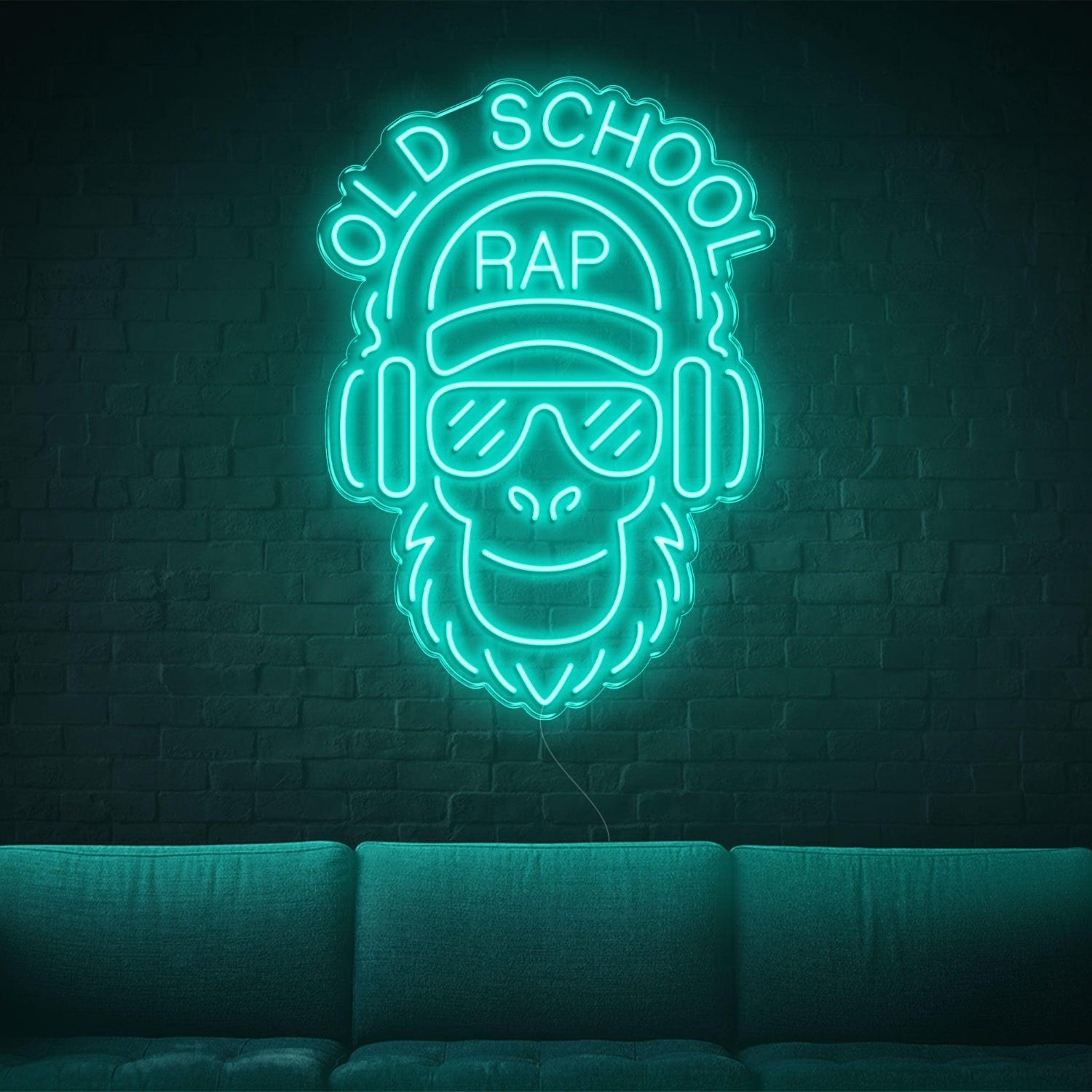Green Monkey Old School Rap Led Neon Sign For Hip-Hop Room | Shineneon