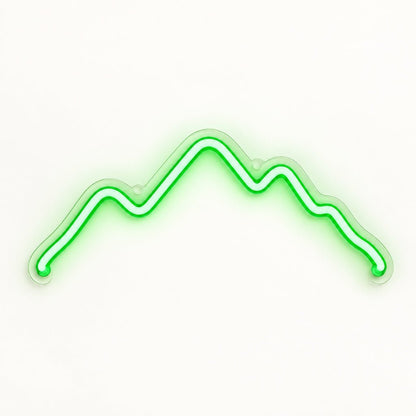 Green Mountain Outline LED Neon Sign - Shineneon