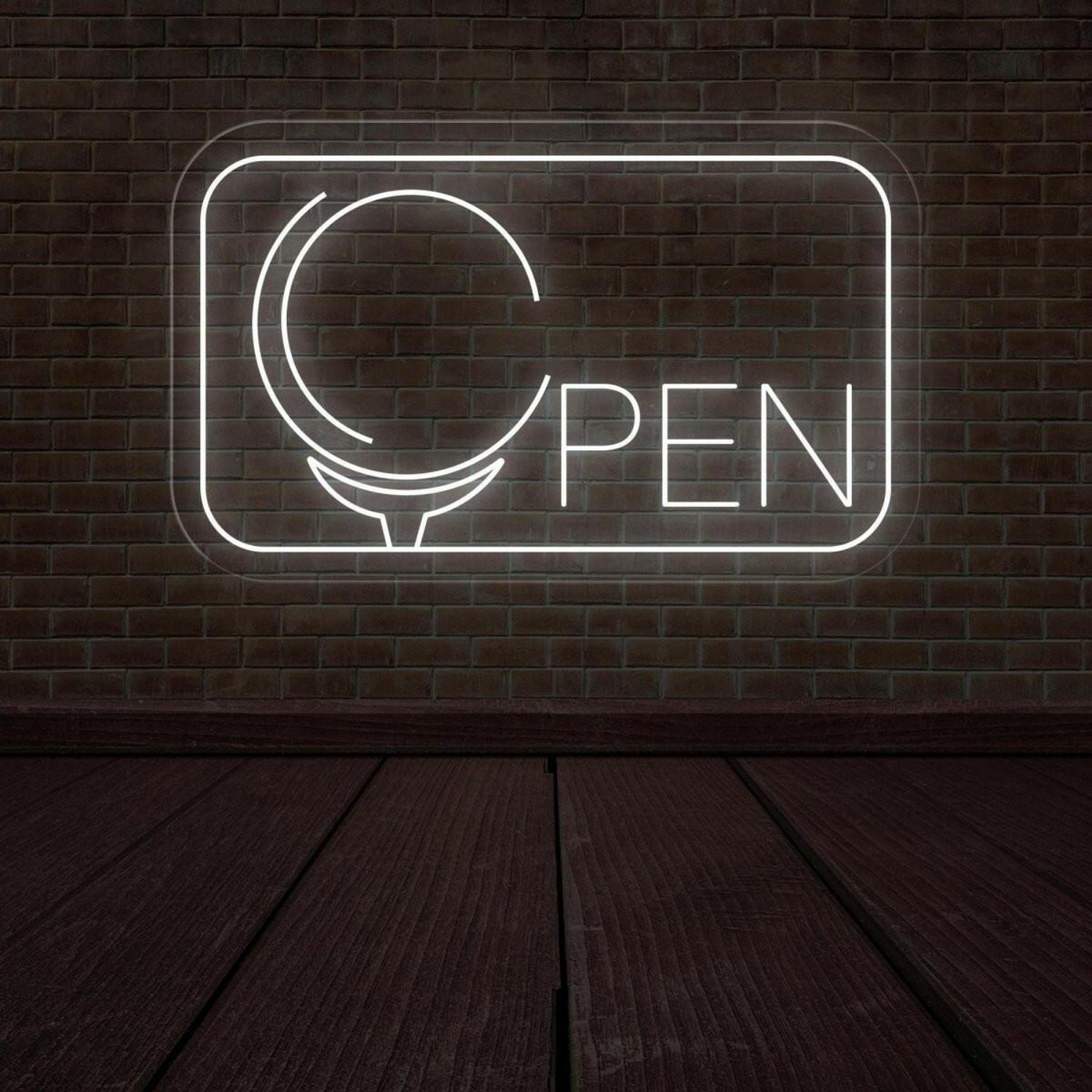 Green Open Cup Led Neon Sign For Barber Shop Decor | Shineneon