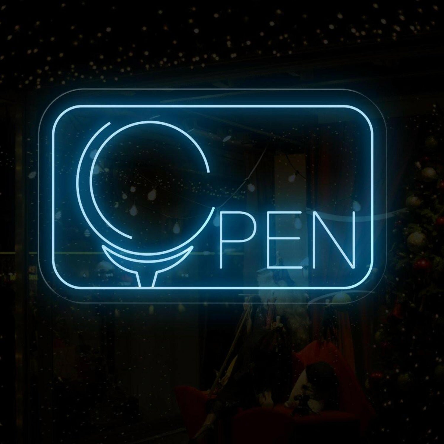Green Open Cup Led Neon Sign For Barber Shop Decor | Shineneon