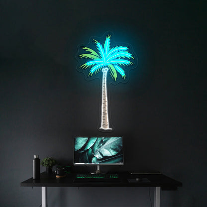 Green Palm Tree Beach Aesthetic Vsco Neon Signs For Outdoor - Shineneon