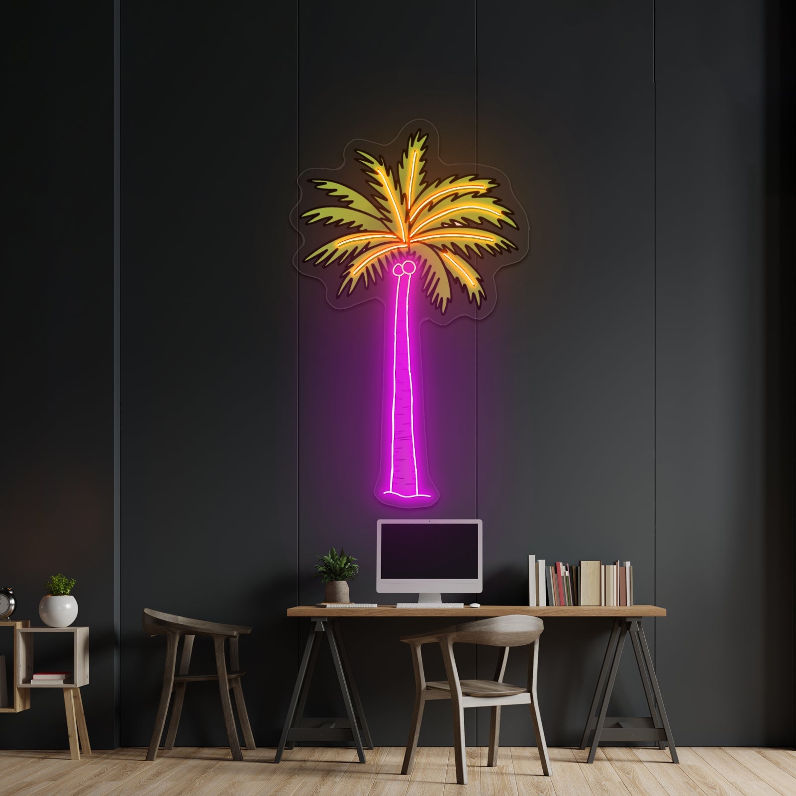 Green Palm Tree Beach Aesthetic Vsco Neon Signs For Outdoor - Shineneon