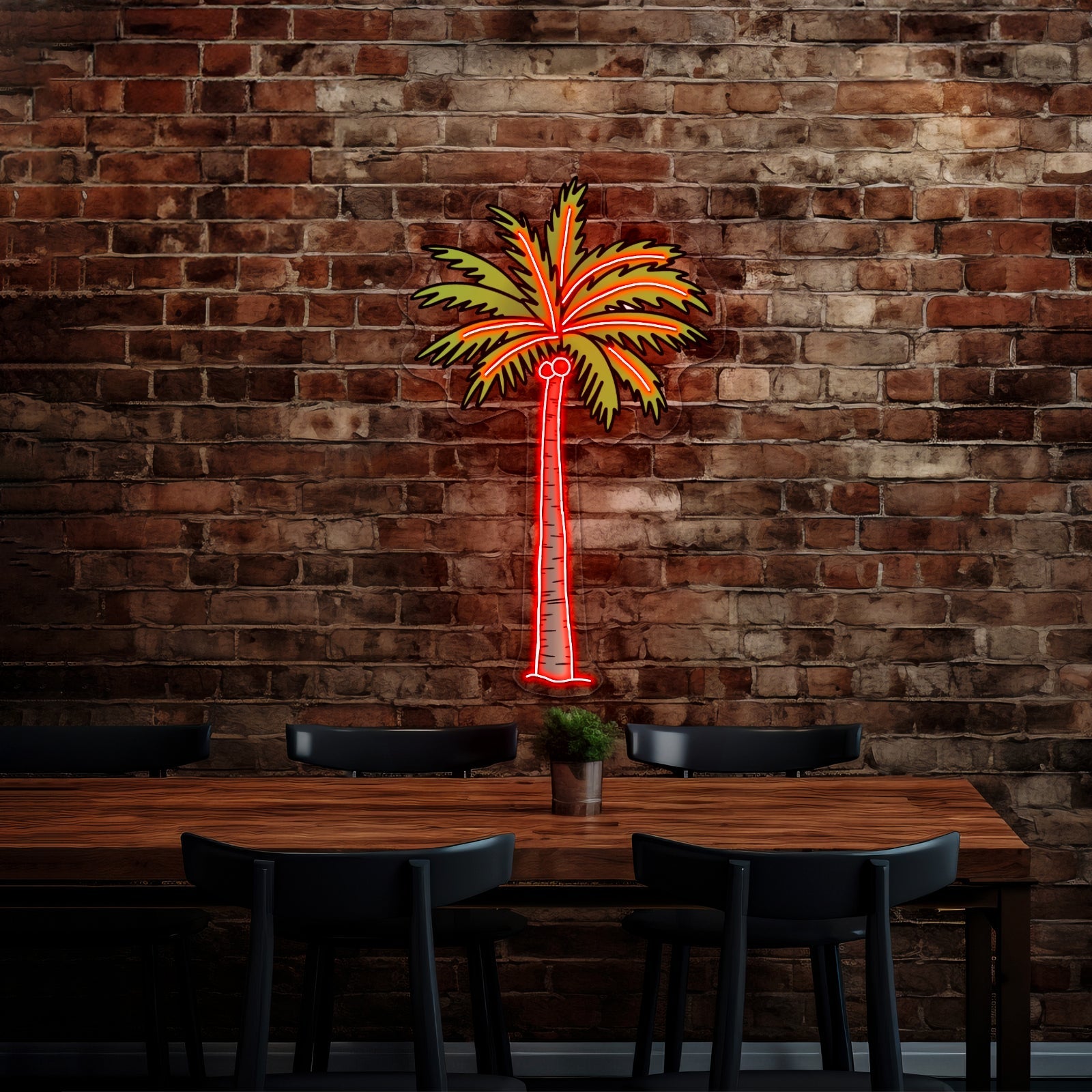Green Palm Tree Beach Aesthetic Vsco Neon Signs For Outdoor - Shineneon