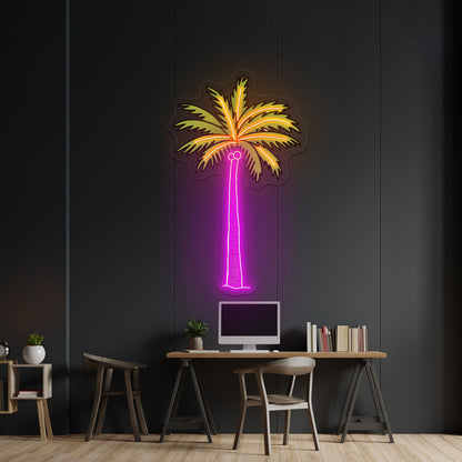Green Palm Tree Beach Aesthetic Vsco Neon Signs For Outdoor