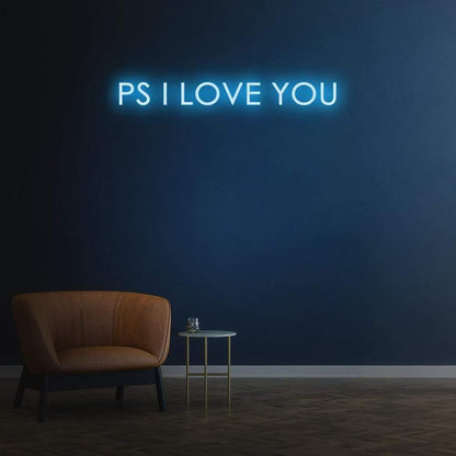 Green Ps I Love You Led Neon Sign For Modern Home Decor | Shineneon