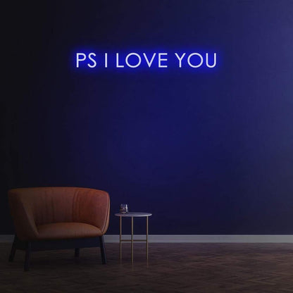 Green Ps I Love You Led Neon Sign For Modern Home Decor | Shineneon