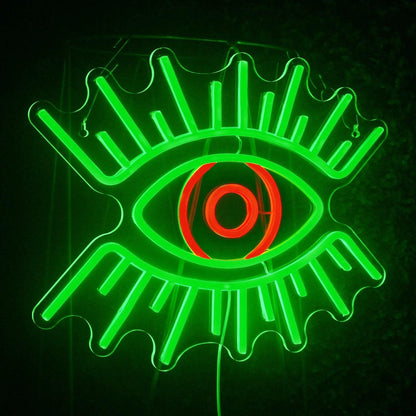 Green Red Eyes Design Led Neon Sign For Bar Club Home Decor | Shineneon