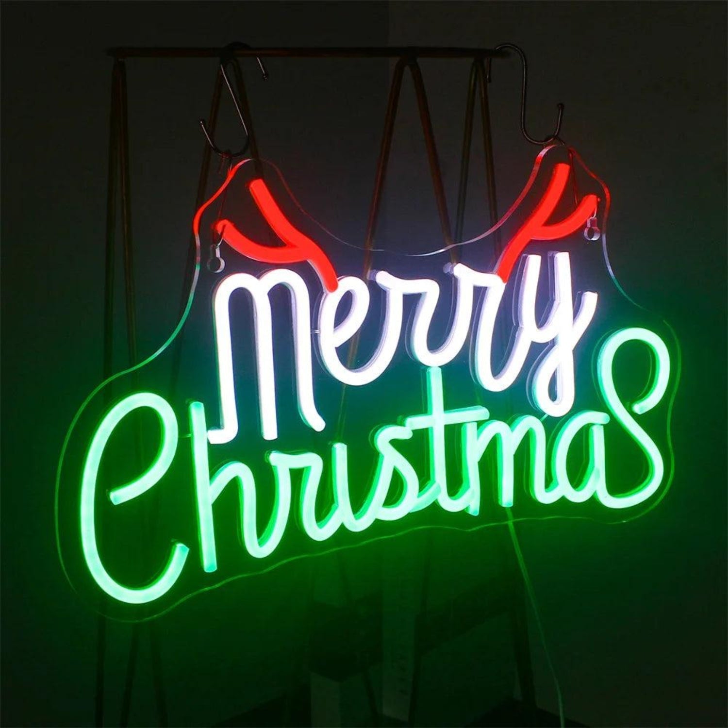 Green Red Merry Christmas Affortable LED Neon Sign - Shineneon