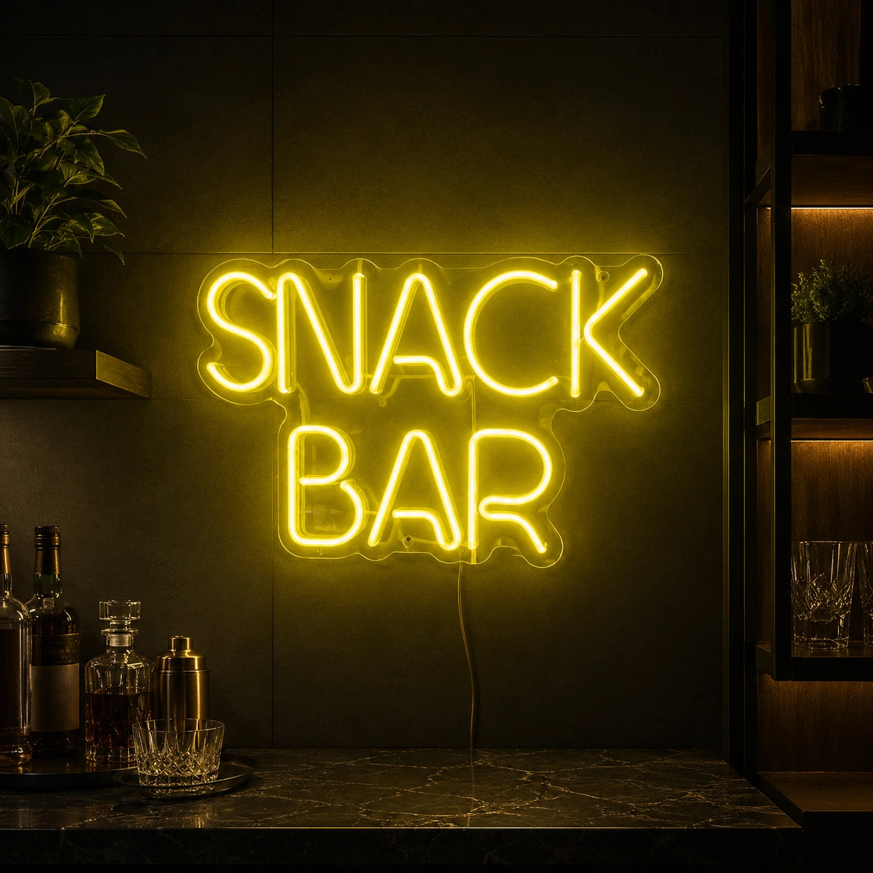 Green Snack Bar Neon Sign LED Neon Sign high-converting product image