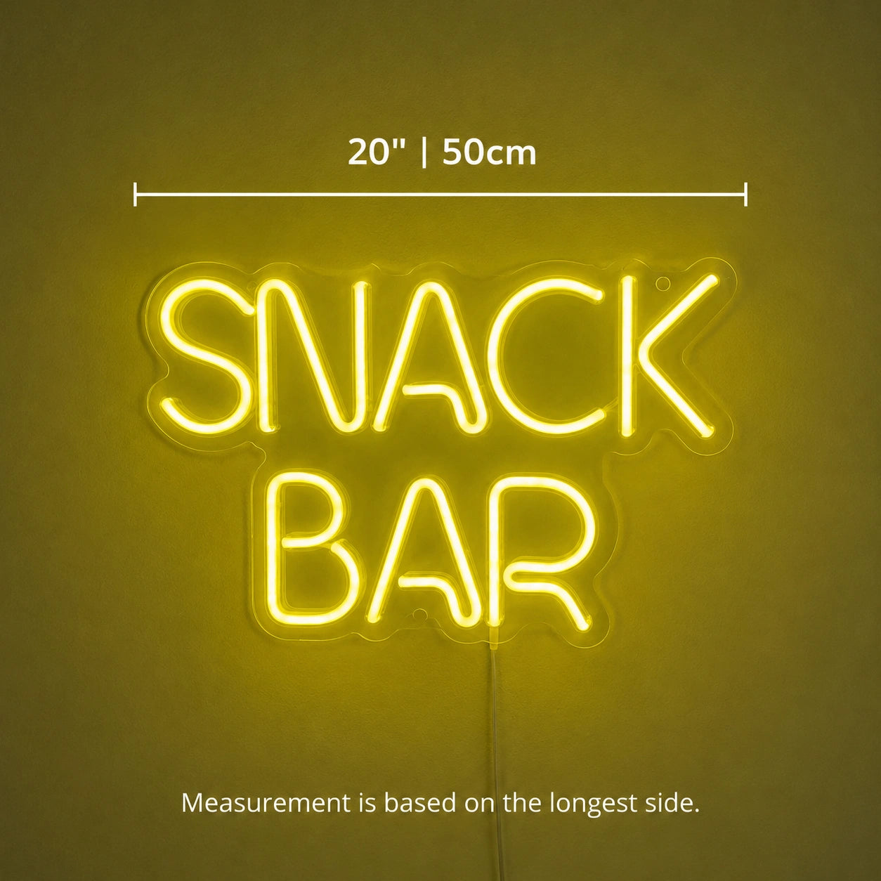 Green Snack Bar Neon Sign LED Neon Sign size image