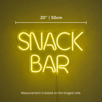 Green Snack Bar Neon Sign LED Neon Sign size image