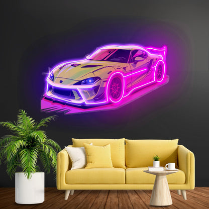 Green Sport Car Led Neon Sign Light Custom Led Signs - Shineneon