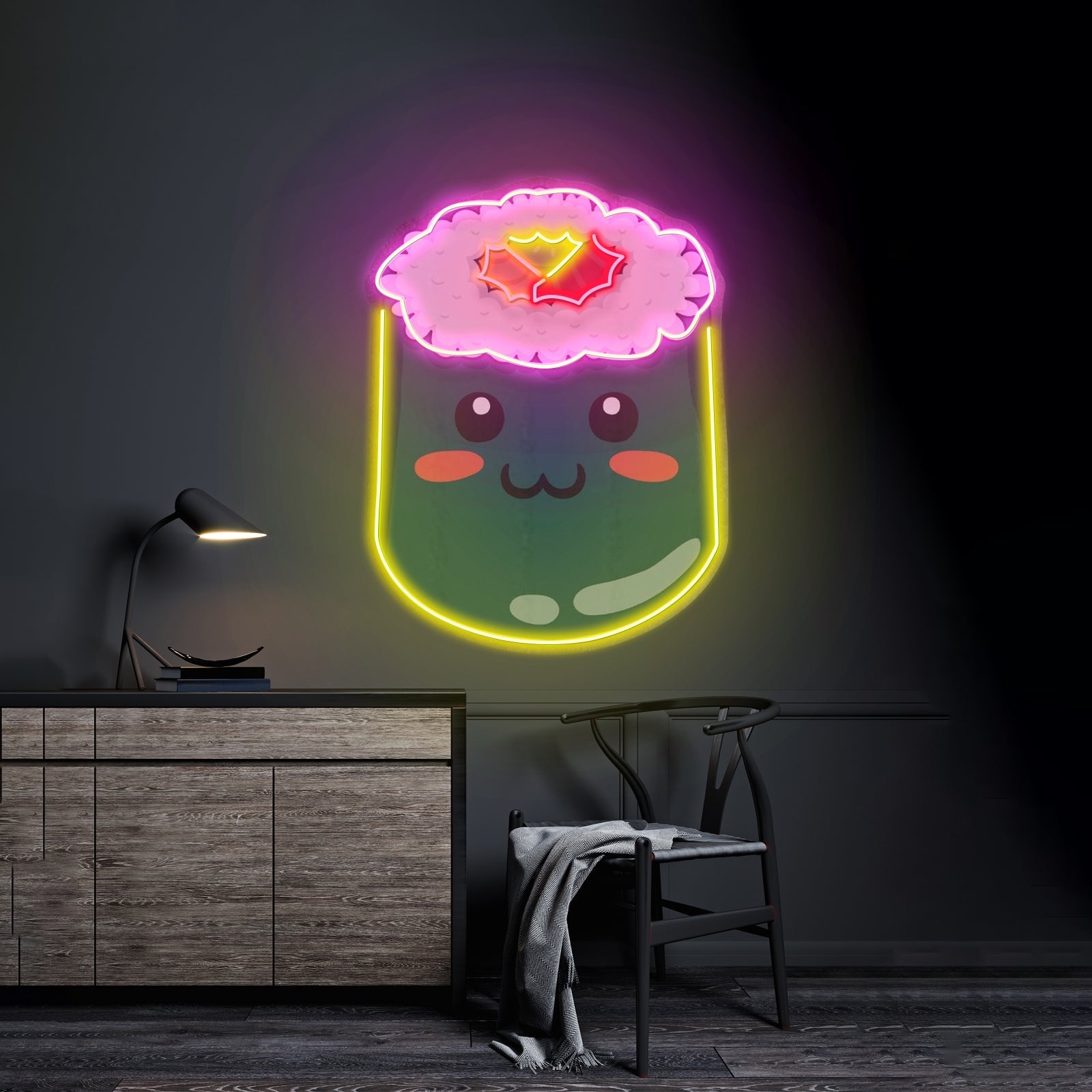 Green Sushi Custom Led Signs Artwork For Sale - Shineneon