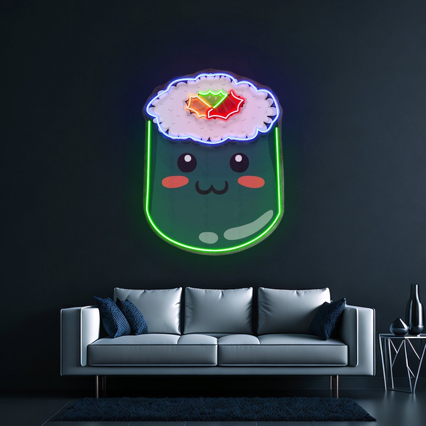 Green Sushi Custom Led Signs Artwork For Sale