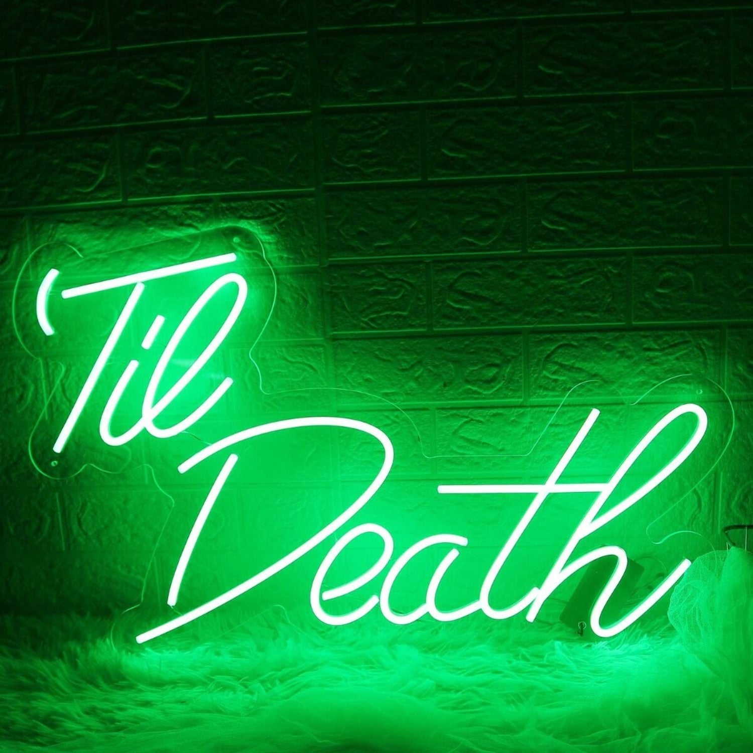 Green Till Death Led Neon Sign - Shineneon