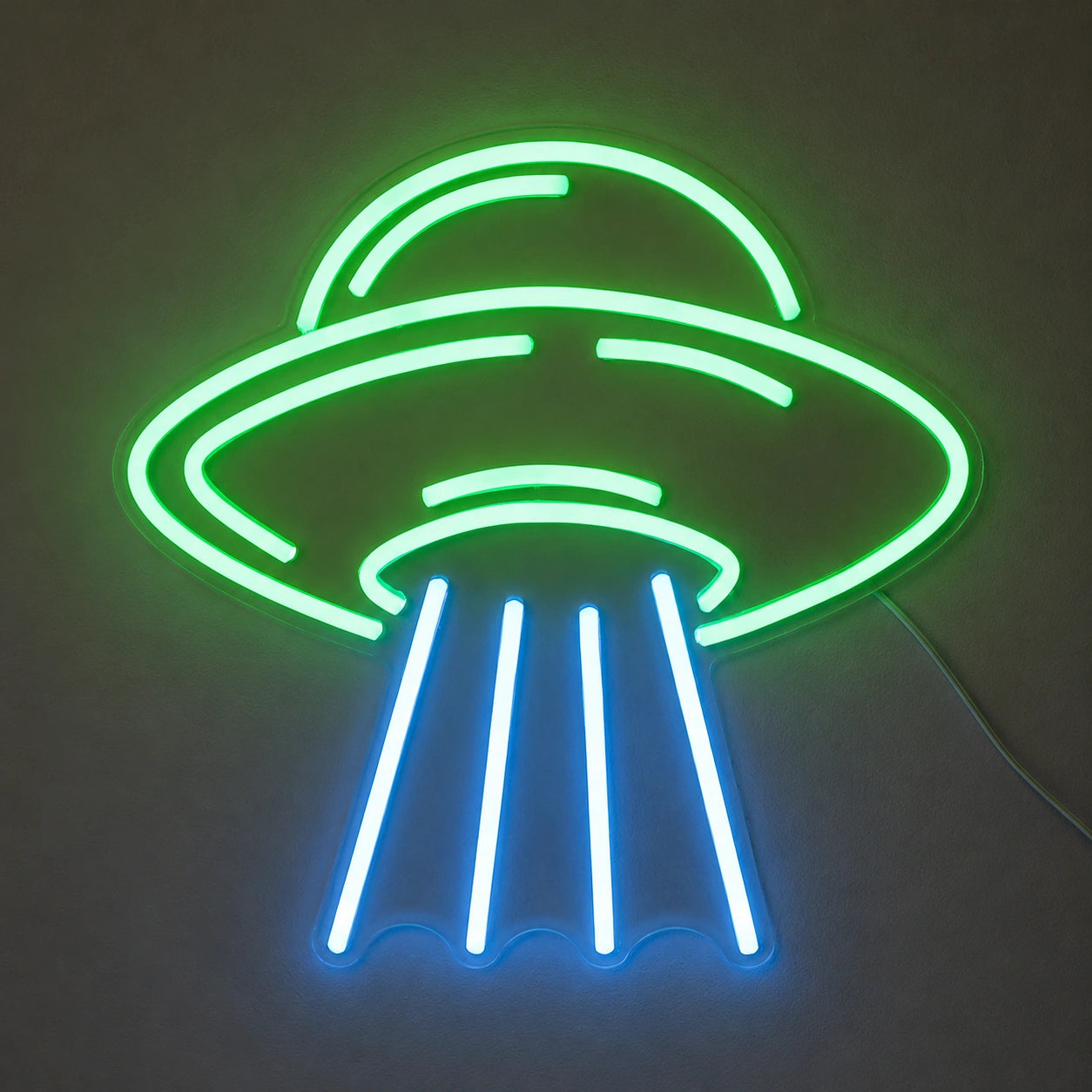 Green UFO Beam Neon Sign LED Neon Sign main product image