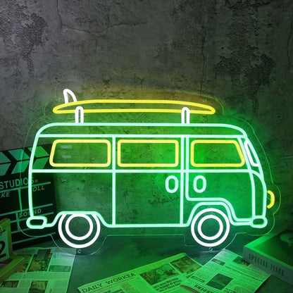 Green Van Neon Led Sign - Shineneon