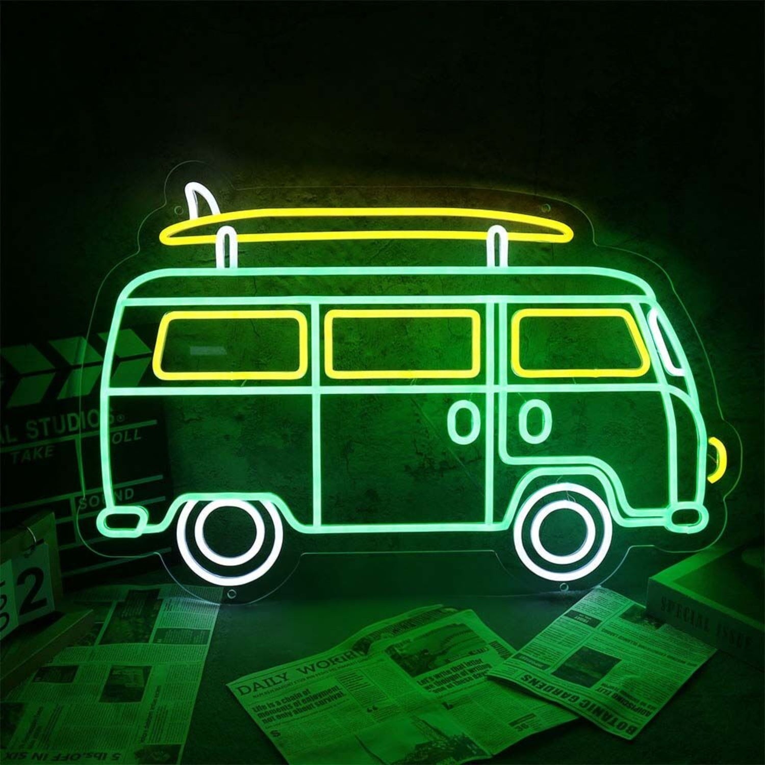 Green Van Neon Led Sign - Shineneon