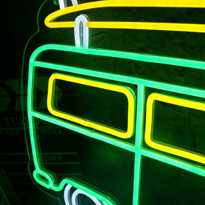 Green Van Neon Led Sign - Shineneon