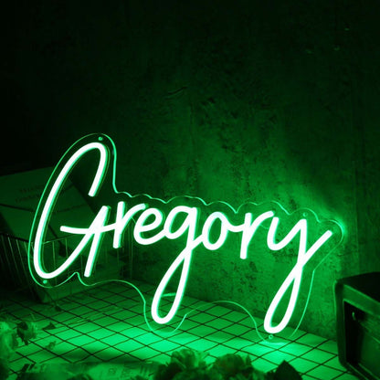 Gregory Green Led Neon Sign - Shineneon